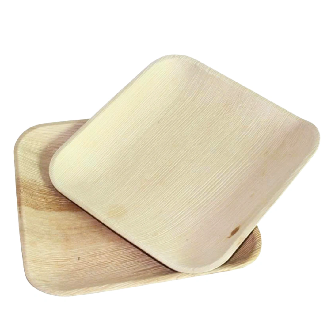 Eco-Friendly Square Areca Palm Leaf Plate (20x20cm)