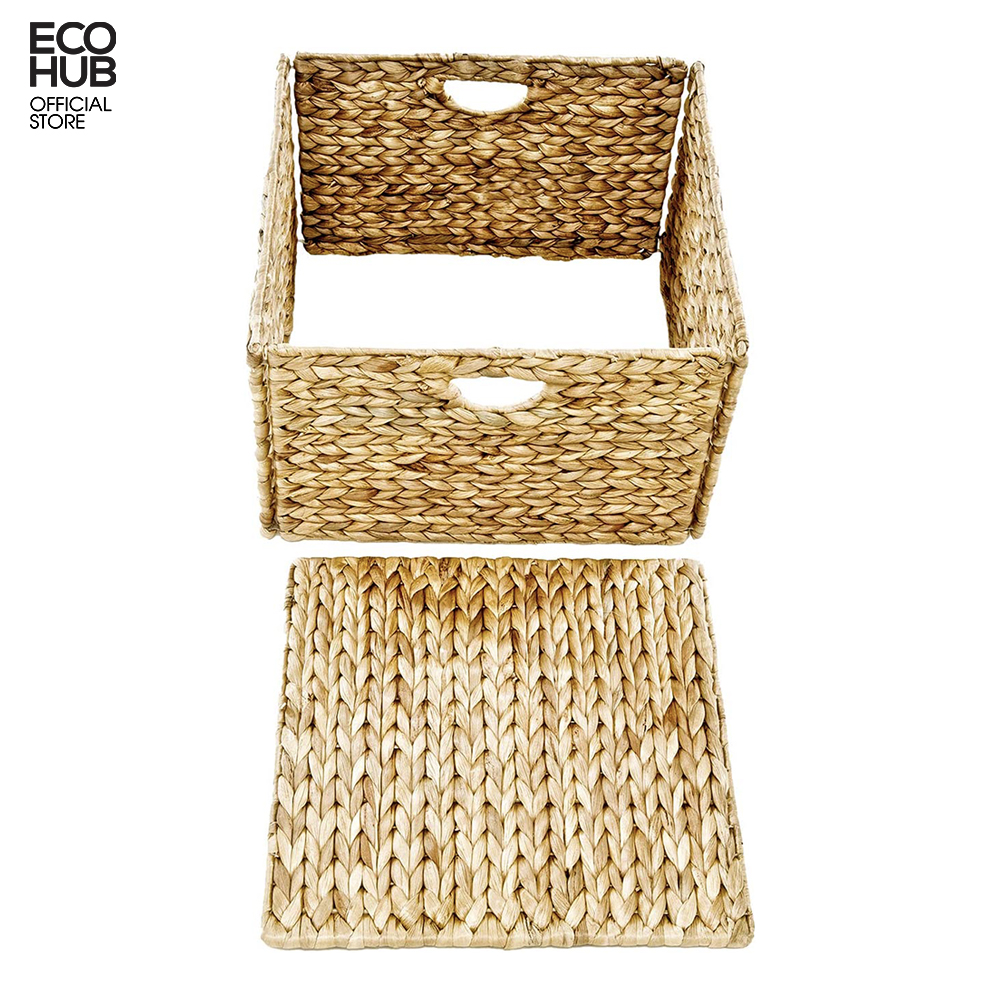 Premium Collapsible Water Hyacinth Basket - Image 3
