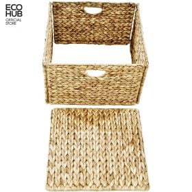 Premium Collapsible Water Hyacinth Basket - Image 4