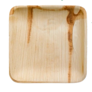 Eco-Friendly Square Areca Palm Leaf Plate (25x25cm)
