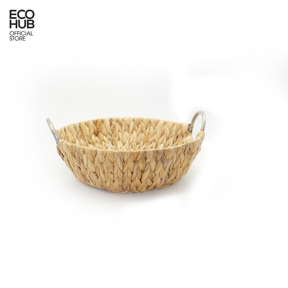 Set of 3 Iron-Framed Water Hyacinth Baskets - Image 5