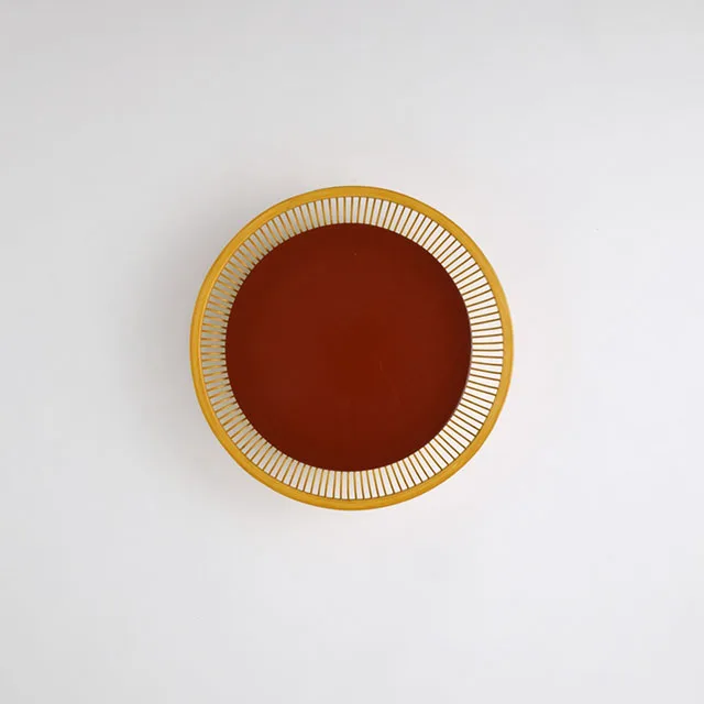 Premium Round Rattan Catchall Tray - Image 2