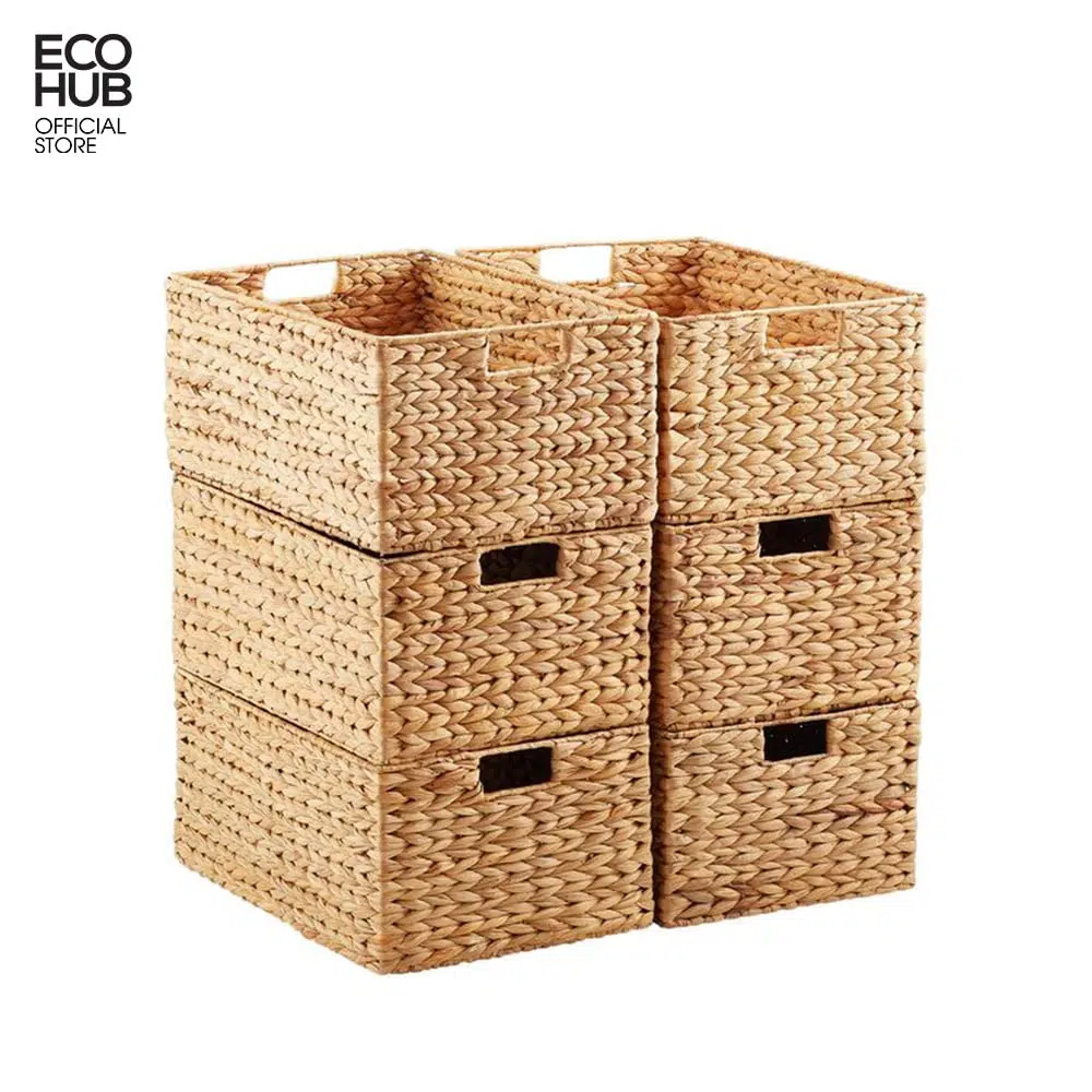 Premium Rectangular Water Hyacinth Basket - Image 4