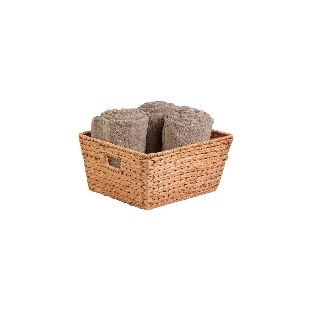 Tapered Square Water Hyacinth Basket - Image 5
