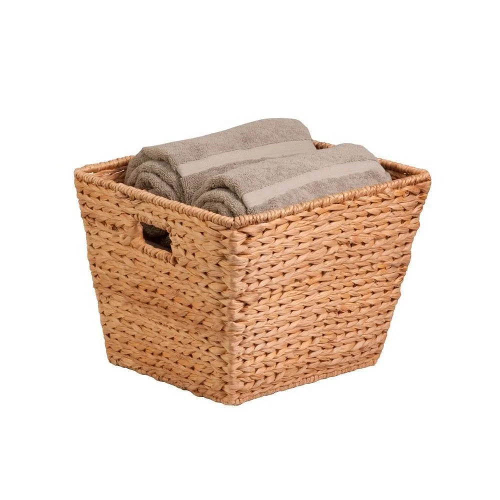 Tapered Square Water Hyacinth Basket - Image 3