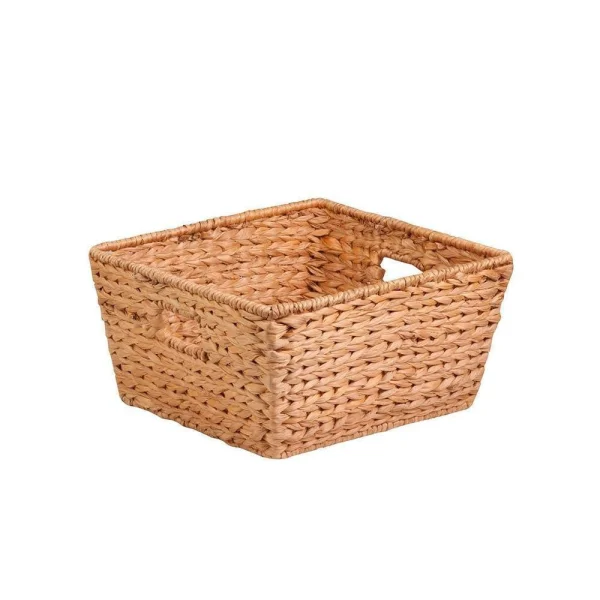 Tapered Square Water Hyacinth Basket