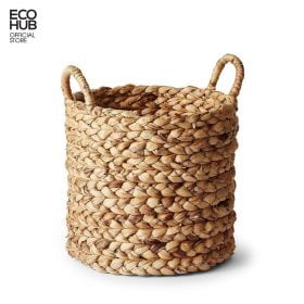 Premium Round Water Hyacinth Planter Basket