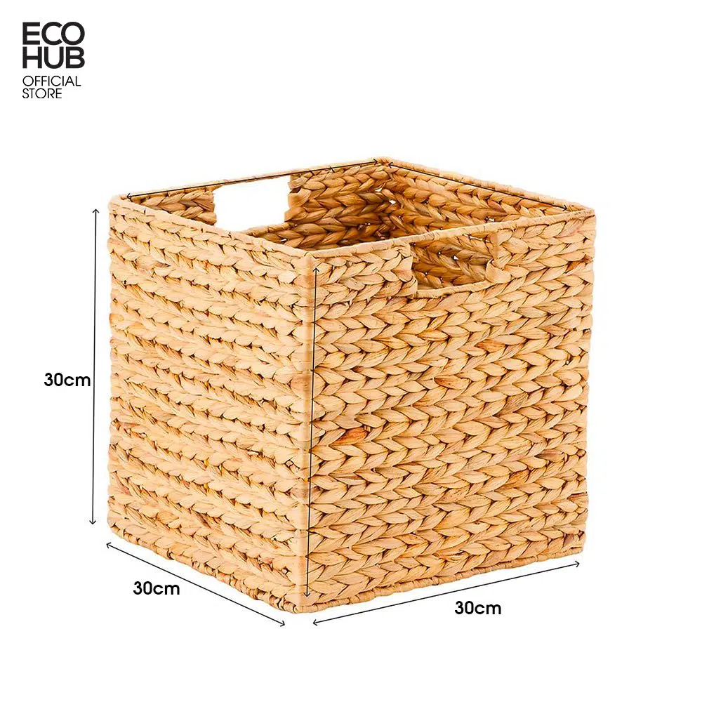 Premium Square Water Hyacinth Basket - Image 5