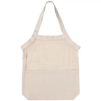 Premium Vintage Canvas Tote Bag with Bamboo Handles | Eco-Friendly Decor & Storage - Image 7