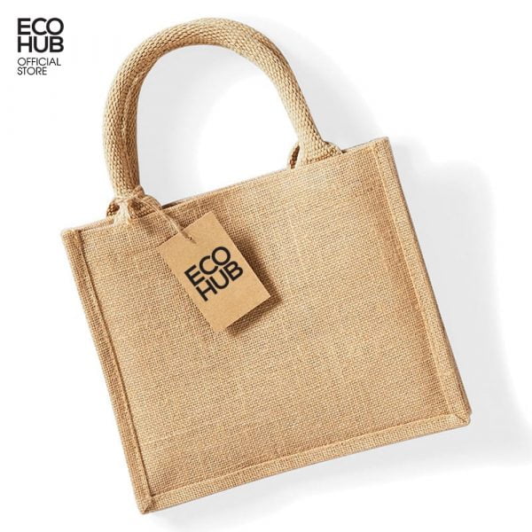 Premium Vintage Canvas Tote Bag with Bamboo Handles | Eco-Friendly Decor & Storage - Image 3